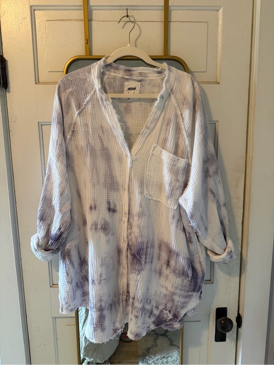 aerie Tops - aerie Lavender Tie-Dye Pool to Party